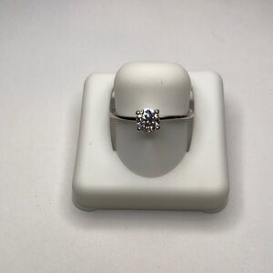 925 Sterling Silver Moissanite Ring